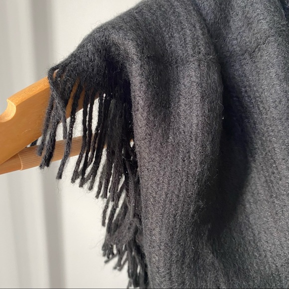 INC international concepts black fringe infinity scarf - Picture 6 of 6